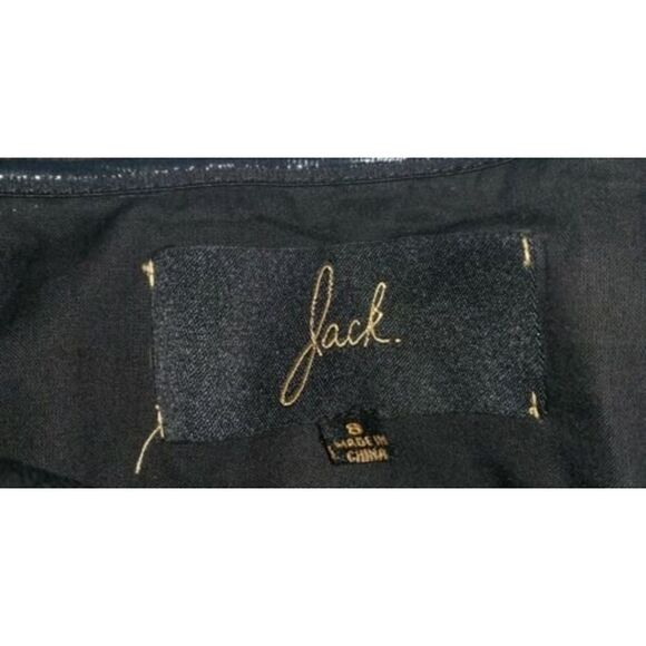 Jack Lace Strapless Mini Dress Size 8 Womens Silver Black lbd - Picture 5 of 5